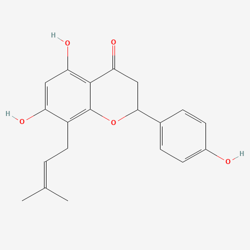(+/-)-8-Prenylnaringenin molecular structure