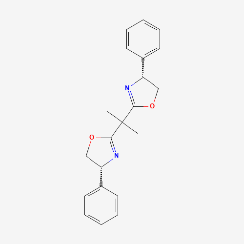 (+)-2,2′-Isopropylidenebis[(4R)-4-phenyl-2-oxazoline] molecular structure