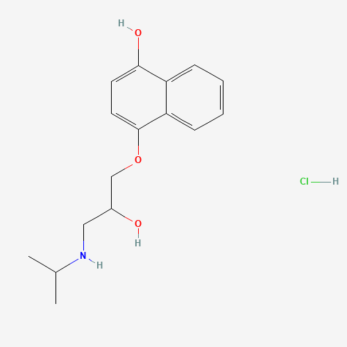 (±)-4-Hydroxypropranolol hydrochloride molecular structure