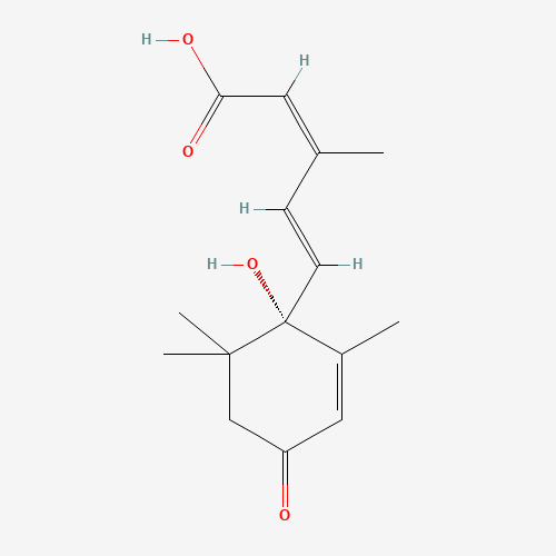 (+)-Abscisic acid molecular structure
