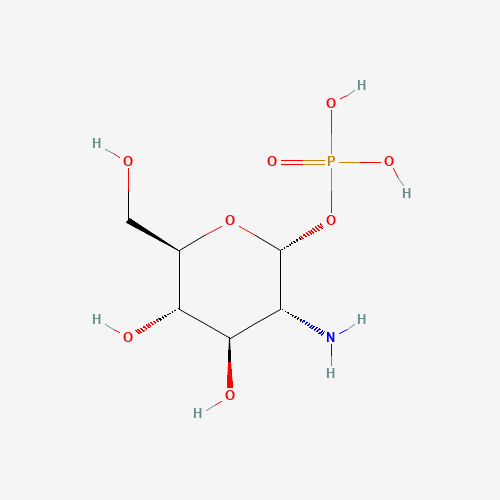 α-D-Glucosamine 1-phosphate molecular structure