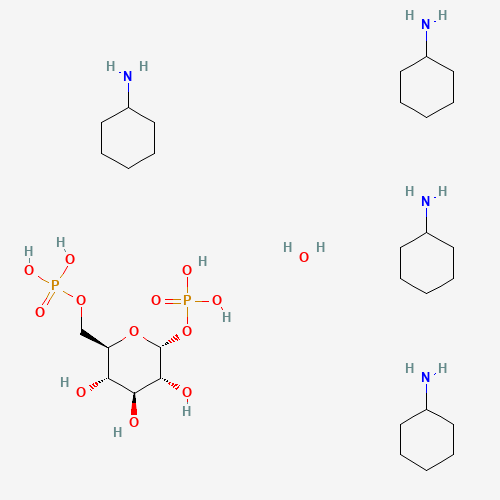 α-D-Glucose 1,6-bisphosphate tetra(cyclohexylammonium) salt hydrate molecular structure