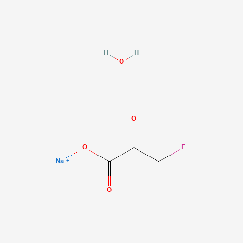 β-Fluoropyruvic acid sodium salt monohydrate molecular structure