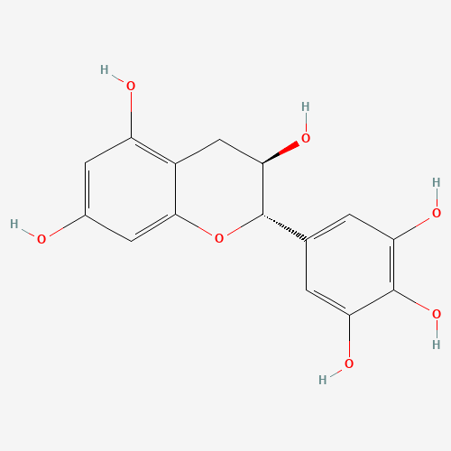 (±)-Gallocatechin-2,3,4-13C3 molecular structure
