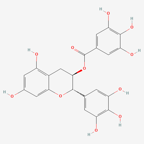 (±)-Gallocatechin-2,3,4-13C3 gallate molecular structure