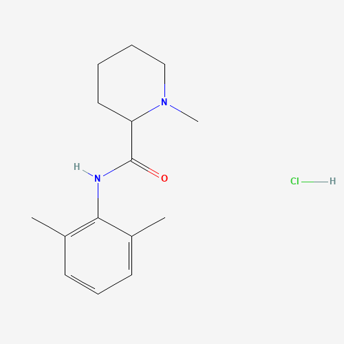 (±)-Mepivacaine hydrochloride molecular structure