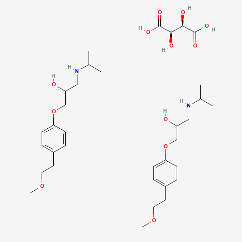 (±)-Metoprolol (+)-tartrate salt molecular structure