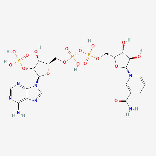 β-Nicotinamide adenine dinucleotide 2′-phosphate reduced tetrasodium salt hydrate molecular structure