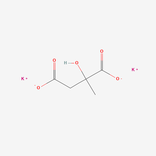 (±)-Potassium citramalate monohydrate molecular structure