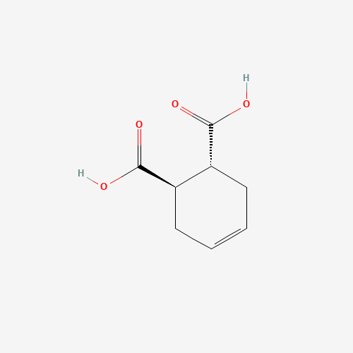 (±)-trans-4-Cyclohexene-1,2-dicarboxylic acid molecular structure