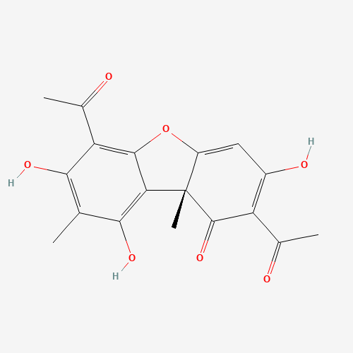 (+)-Usnic acid molecular structure