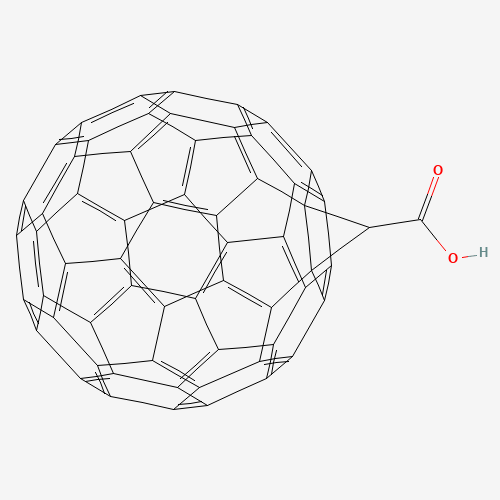 (1,2-Methanofullerene C60)-61-carboxylic acid molecular structure
