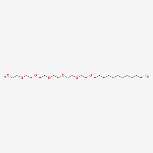 (11-Mercaptoundecyl)hexa(ethylene glycol) molecular structure
