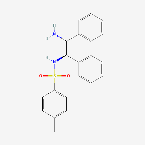 (1R,2R)-(−)-N-p-Tosyl-1,2-diphenylethylenediamine molecular structure