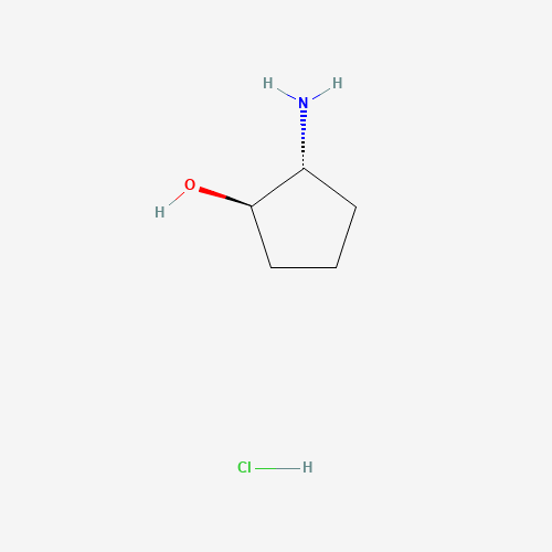 (1R,2R)-trans-2-Aminocyclopentanol hydrochloride molecular structure