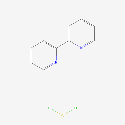 (2,2′-Bipyridine)dichloropalladium(II) molecular structure