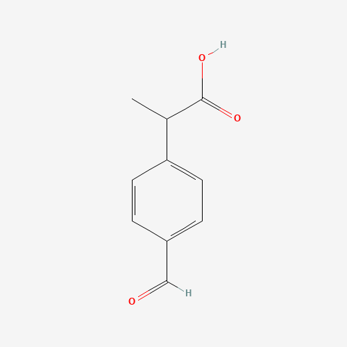 (2RS)-2-(4-Formylphenyl)propionic acid molecular structure