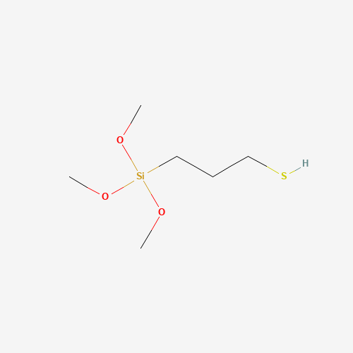 (3-Mercaptopropyl)trimethoxysilane molecular structure