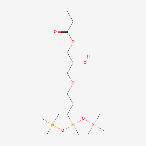 (3-Methacryloxy-2-hydroxypropoxy)propylbis(trimethylsiloxy)methylsilane molecular structure