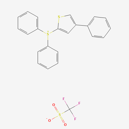 (4-Phenylthiophenyl)diphenylsulfonium triflate molecular structure