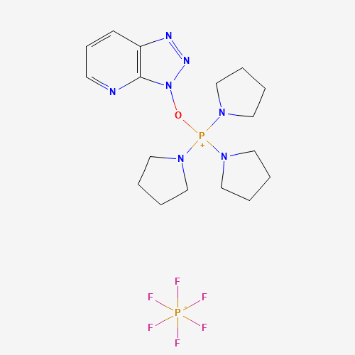 (7-Azabenzotriazol-1-yloxy)tripyrrolidinophosphonium hexafluorophosphate molecular structure