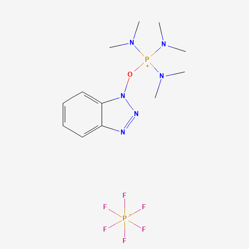 (Benzotriazol-1-yloxy)tris(dimethylamino)phosphonium hexafluorophosphate molecular structure
