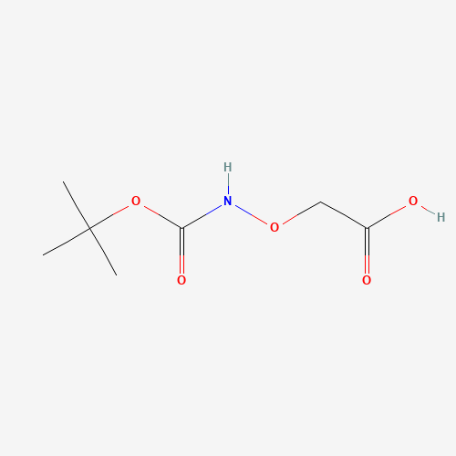 (Boc-aminooxy)acetic acid molecular structure