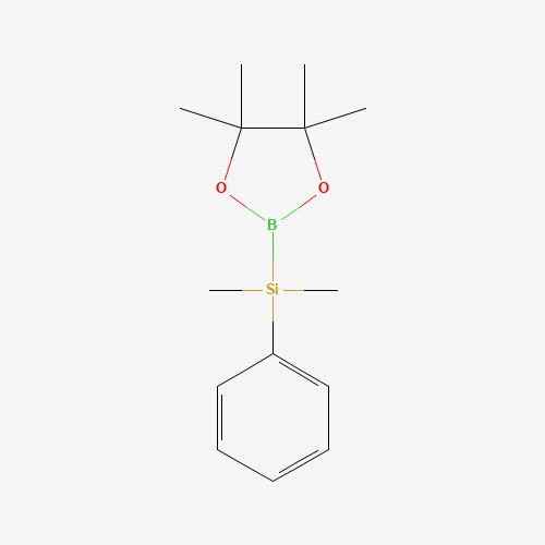(Dimethylphenylsilyl)boronic acid pinacol ester molecular structure
