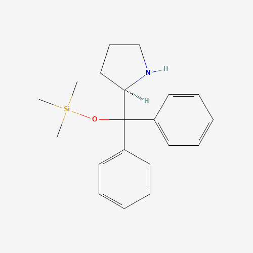 (R)-(+)-α,α-Diphenyl-2-pyrrolidinemethanol trimethylsilyl ether molecular structure