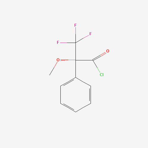 (R)-(−)-α-Methoxy-α-(trifluoromethyl)phenylacetyl chloride molecular structure