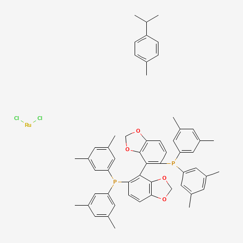 (R)-RuCl[(p-cymene)(DM-SEGPHOS®)]Cl molecular structure