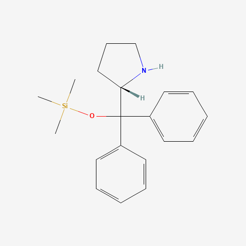 (S)-(–)-α,α-Diphenyl-2-pyrrolidinemethanol trimethylsilyl ether molecular structure
