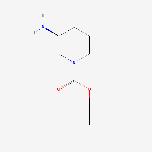 (S)-(+)-3-Amino-1-Boc-piperidine molecular structure