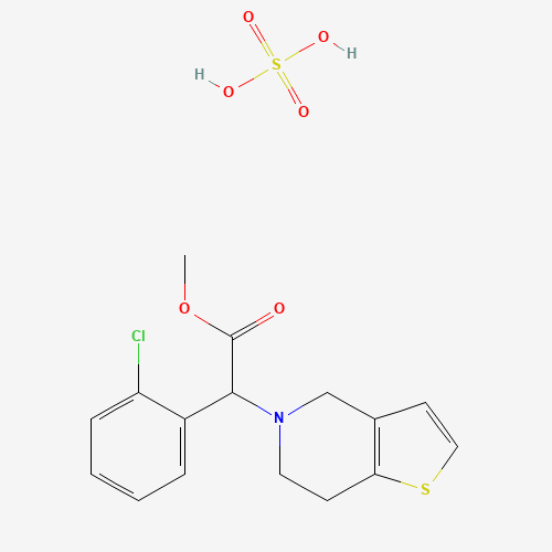(S)-(+)-Clopidogrel hydrogensulfate molecular structure