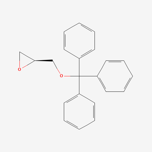 (S)-(−)-Glycidyl trityl ether molecular structure