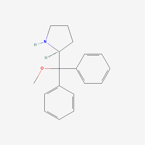 (S)-2-(Methoxydiphenylmethyl)pyrrolidine molecular structure