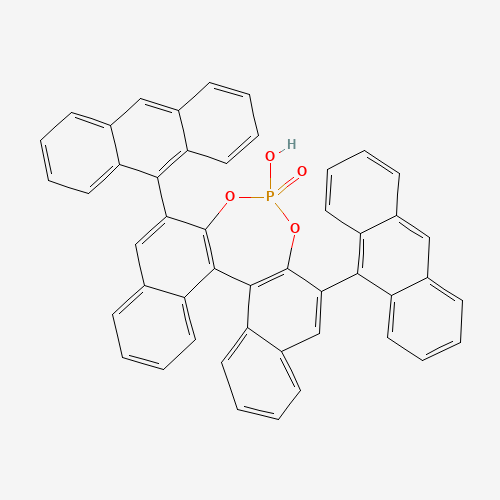 (S)-3,3′-Bis(9-anthracenyl)-1,1′-binaphthyl-2,2′-diyl hydrogenphosphate molecular structure