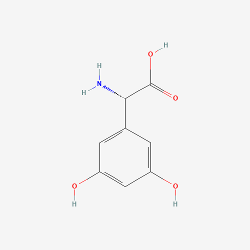 (S)-3,5-Dihydroxyphenylglycine hydrate molecular structure