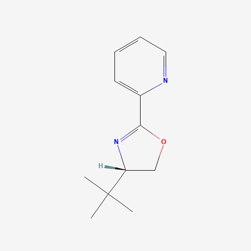 (S)-4-tert-Butyl-2-(2-pyridyl)oxazoline molecular structure