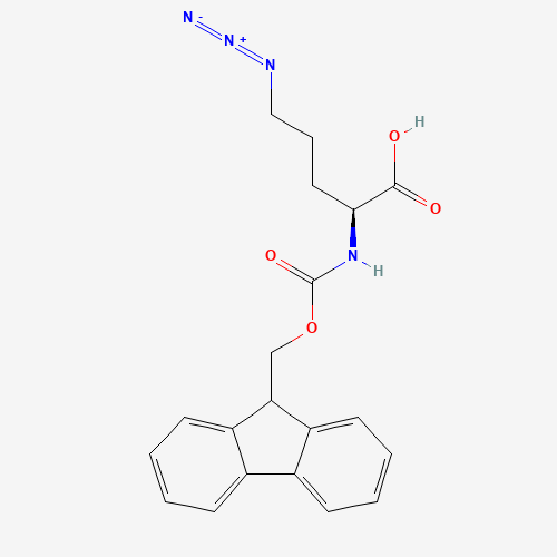 (S)-5-Azido-2-(Fmoc-amino)pentanoic acid molecular structure