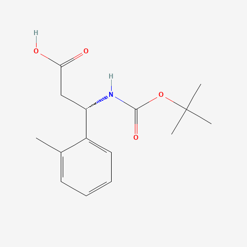 (S)-Boc-2-methyl-β-Phe-OH molecular structure