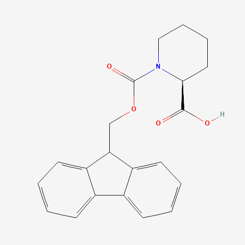 (S)-N-Fmoc-piperidine-2-carboxylic acid molecular structure