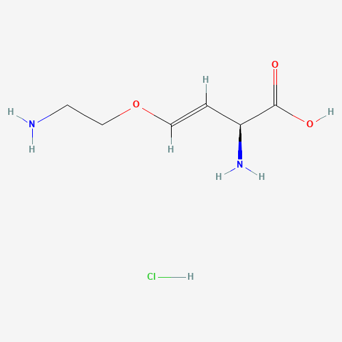 (S)-trans-2-Amino-4-(2-aminoethoxy)-3-butenoic acid hydrochloride molecular structure