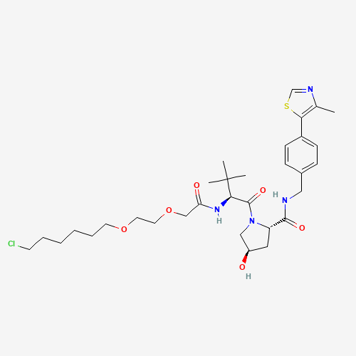 (S,R,S)-AHPC-PEG2-butyl chloride molecular structure