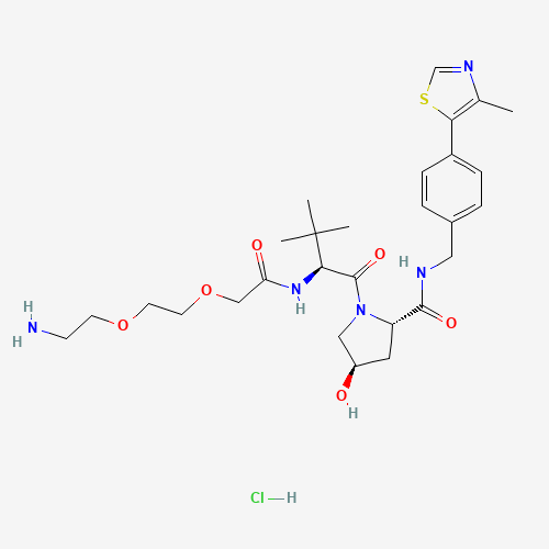 (S,R,S)-AHPC-PEG2-NH2 hydrochloride molecular structure