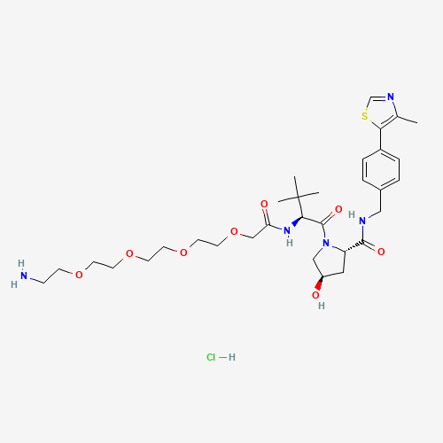 (S,R,S)-AHPC-PEG4-NH2 hydrochloride molecular structure