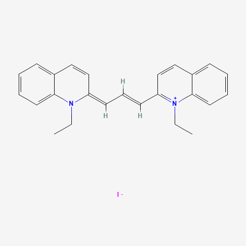 1,1′-Diethyl-2,2′-carbocyanine iodide molecular structure