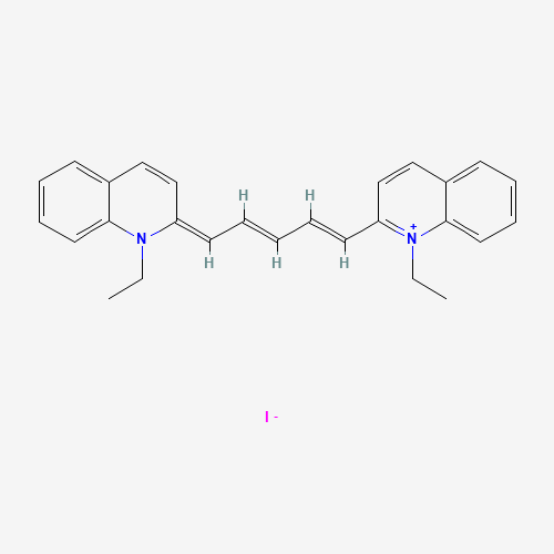 1,1′-Diethyl-2,2′-dicarbocyanine iodide molecular structure