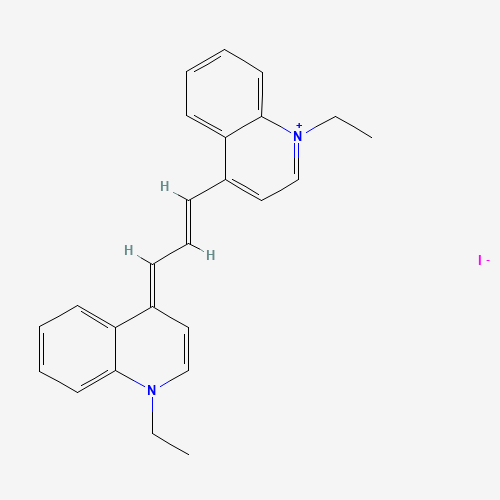 1,1′-Diethyl-4,4′-carbocyanine iodide molecular structure