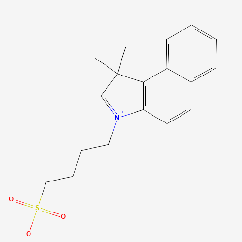 1,1,2-Trimethyl-3-(4-sulfobutyl)benz[e]indolium, inner salt molecular structure